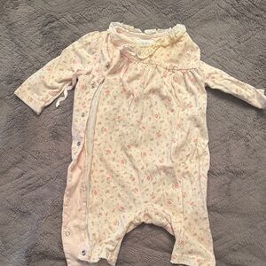 Ralph Lauren light pink Floral Kids Footie